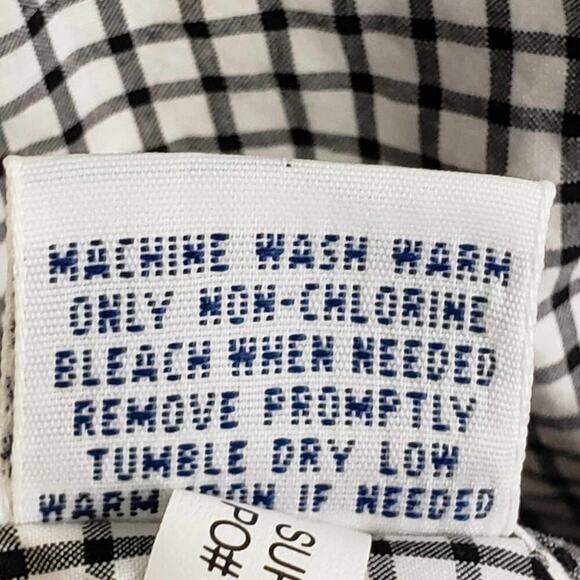 Polo Ralph Lauren Oxford Shirt Mens Size XL Black Gingham Plaid LS Button Down - Picture 10 of 13